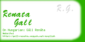 renata gall business card